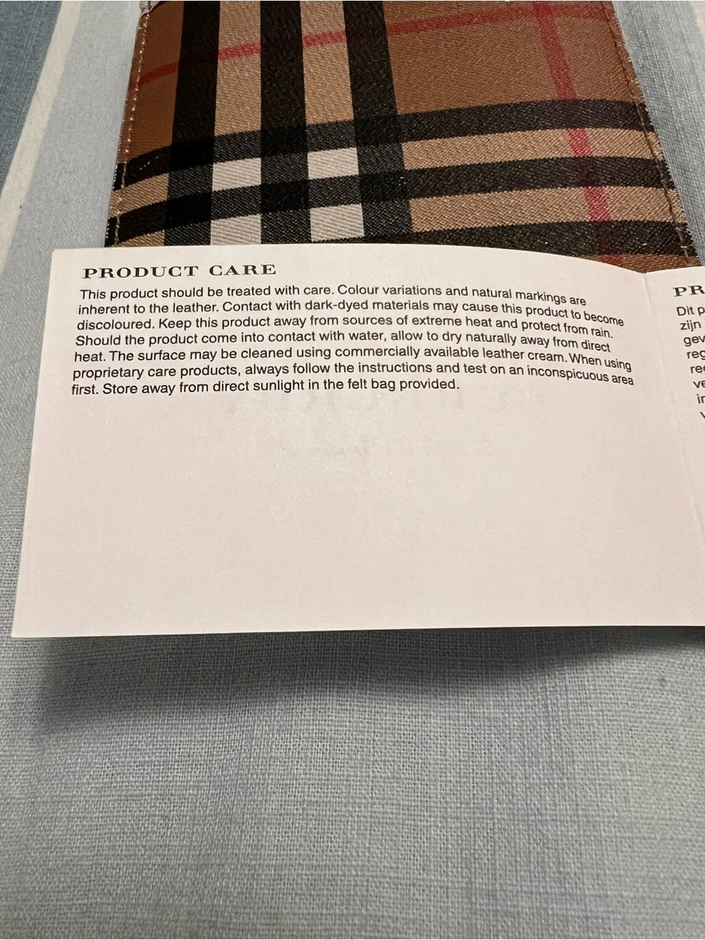 Burberry Check Compact Bi-Fold Wallet in Tan, Black and Red